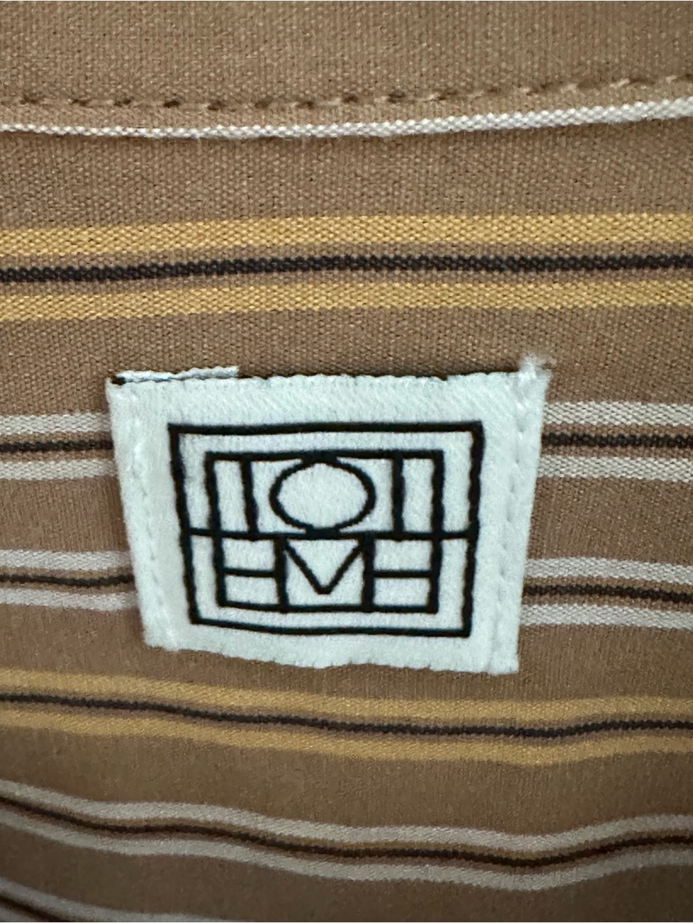 Toteme Brown Striped Button-Down Shirt - Picture 6 of 6